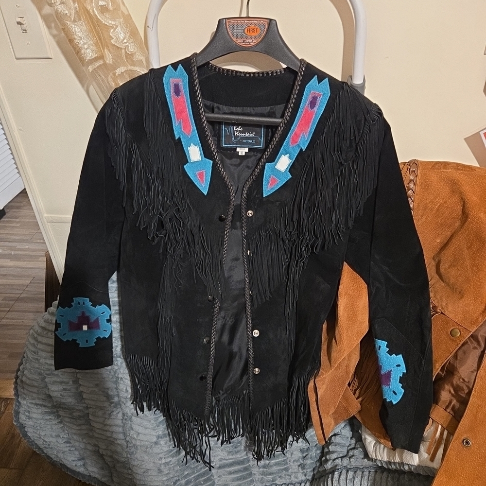 Woman’s Fringe Mexican Jacket‎ - Echo Mountain By Arturo, Size 10